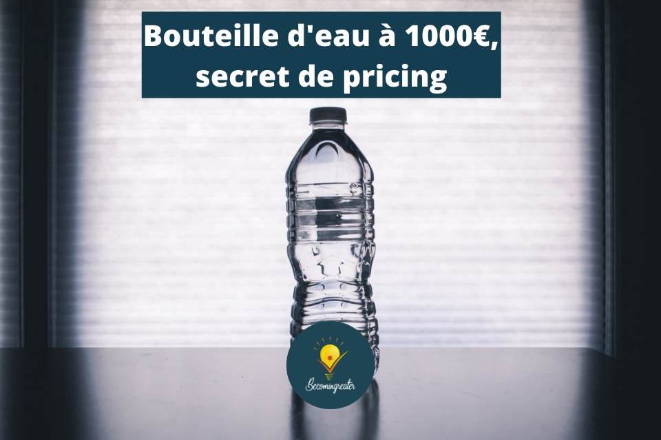 La bouteille d’eau à 1000€, le secret de pricing utilisé par les tops freelances